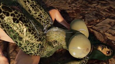 Horny Dragonborns Unleash Their Load on Big-Breasted Beauties