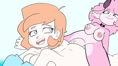 Lesbian Futanari Threesome with Lena and a Horny Sheep