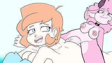 Lesbian Futanari Threesome with Lena and a Horny Sheep