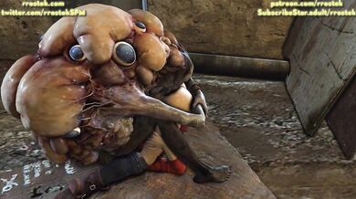Claire Redfield's Monstrous Captivity with the Fishy Beast Salvatore Moreau