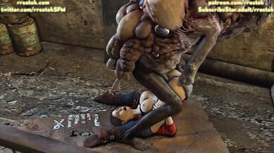Claire Redfield's Monstrous Captivity with the Fishy Beast Salvatore Moreau