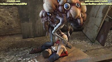 Claire Redfield's Monstrous Captivity with the Fishy Beast Salvatore Moreau