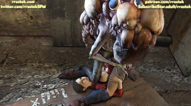 Claire Redfield's Monstrous Captivity with the Fishy Beast Salvatore Moreau