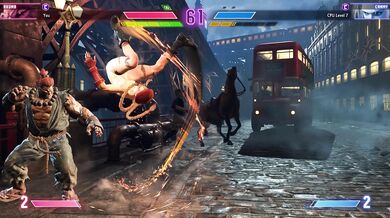 Street Fighter babes get their asses handed to them by the demon Akuma