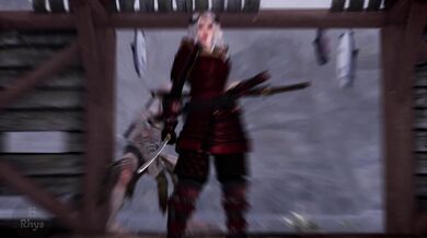 Monster gangbang for Samurai slut