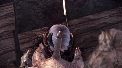 Monster gangbang for Samurai slut