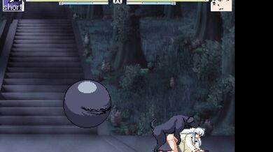 Inuyasha gets nailed by the demonic Kuromaru