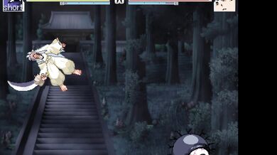 Inuyasha gets nailed by the demonic Kuromaru