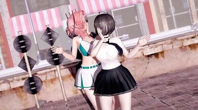 The Secret Lesbian Affair between a Schoolgirl and her Teacher - Azur Lane Hentai Porn