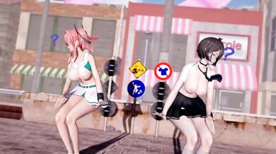 The Secret Lesbian Affair between a Schoolgirl and her Teacher - Azur Lane Hentai Porn