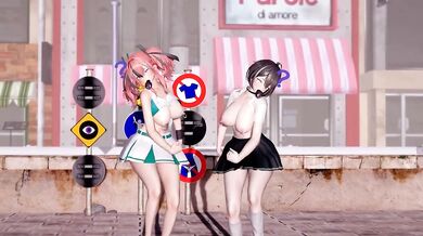 The Secret Lesbian Affair between a Schoolgirl and her Teacher - Azur Lane Hentai Porn