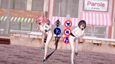 The Secret Lesbian Affair between a Schoolgirl and her Teacher - Azur Lane Hentai Porn