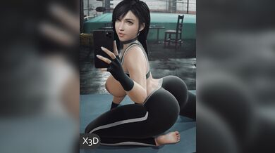 Tifa's Booty Bangin' at the Gym [3D]!