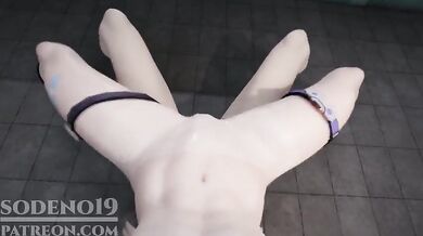 'Sexy Slutty Hentai Schoolgirl - Masturbates Her Tiny Pussy - Silver Wolf - WIP 6 '