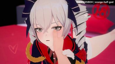 Panty Sniffing Perverted Demigoddess: Bronya Zaychik's Orange Half-God Impact!