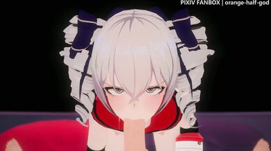 Panty Sniffing Perverted Demigoddess: Bronya Zaychik's Orange Half-God Impact!