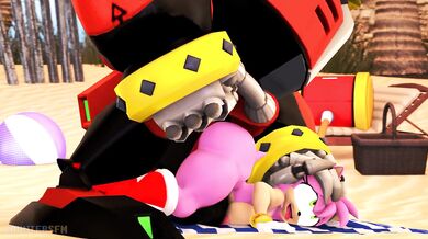 Amy's Seaside Orgy with Omega and Friends