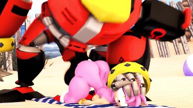 Amy's Seaside Orgy with Omega and Friends