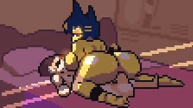 MILF with a horse rides her big cock like a real cowgirl