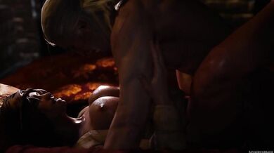 Geralt's Savage Fuck Session with Sasika