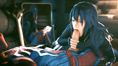 Luscious Lucina Licks Spidey's Speedy Spider