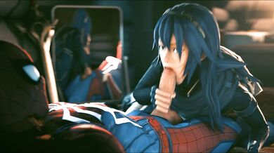 Luscious Lucina Licks Spidey's Speedy Spider