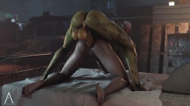 Batman's Bitch Harley Quinn Gets Fucked Hard and Fast in the Ass by Joker