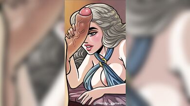 'The Dragon Queen: Daenerys Gives a Thick Cock Sucking Blowjob [Manitu Games]'