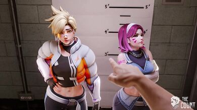 Hardcore Handcuffed Heist: Tracer & D.Va Caught by the Fuzz in Part 1 - TheCount