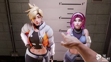 Hardcore Handcuffed Heist: Tracer & D.Va Caught by the Fuzz in Part 1 - TheCount
