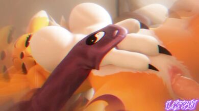 Champion Girl's Dominating Sex Romp with Furry Companions