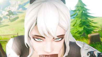 Cum-guzzling slut Clara deepthroats a BBC while riding the J Top.