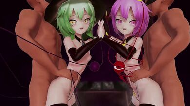 Sexy Komeiji Sisters Fucked Hard and Ready for More!