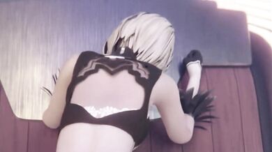 Daddy's Fuck Toy: Nier Automata Hentai Parody of 2B's Debauchery as a Slutty Princess