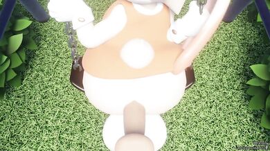 Female Futanari's Cream Filled Balancing Act 2