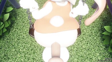 Female Futanari's Cream Filled Balancing Act 2