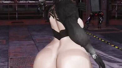 'Masturbating Sexy Girl with Curvy Ass'