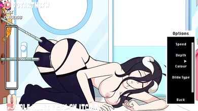 Pure Albedo's Double Anal Penetration with Uncontrollable Squirt and Mind-blowing Orgasm in the Whole House!
