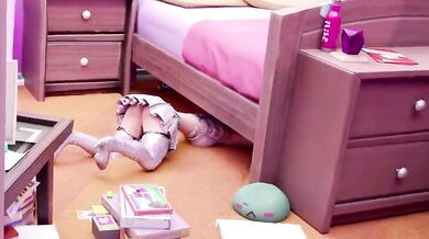 Watch Ariana Grande fucked under the bed in this hot hentai porn video!