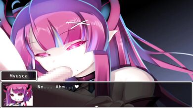 Myusca's Monstrous Succubus Blowjob Drain in Prison Porn Collab