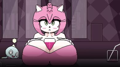 In the Emerald Bar, Amy and Tails enjoy a steamy evening of passionate sex with each other. Rewritten as requested.