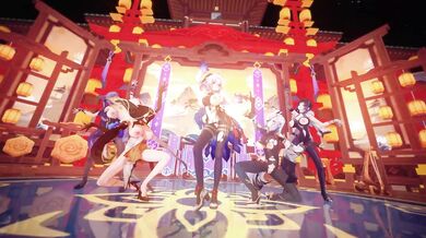 Megan & Keqing - the lesbian orgy with Yelan and Ningguang - empire