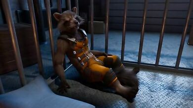 Rookie Raccoon gets Fucked in Prison by his Cellmate, Rocket the Hentai Dog