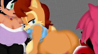 Sally's Pussy Gets Nailed By A Monster Dick