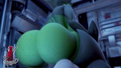 Cowgirl Rides the Bile Titan's Huge Cock