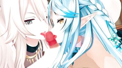 'Hentai Yukihana, Lamy and Shishiro Botan enjoy a steamy threesome in Hololive with Robin00!'