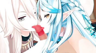 'Hentai Yukihana, Lamy and Shishiro Botan enjoy a steamy threesome in Hololive with Robin00!'