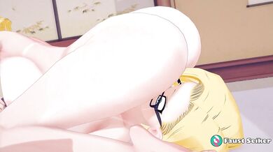 Lesbian Lust: Ino's Forced Threesome with Android 18 and Lazuli [FAUST SEIKER]