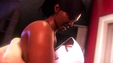 Futa Spider-Gwen Rapes Rio in the Ass While Miles is Away [Cerbskies]