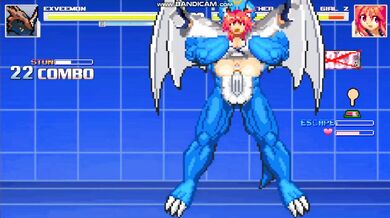 Kung Fu Girl Rides Exveemon's Hard Shaft to Orgasmic Bliss
